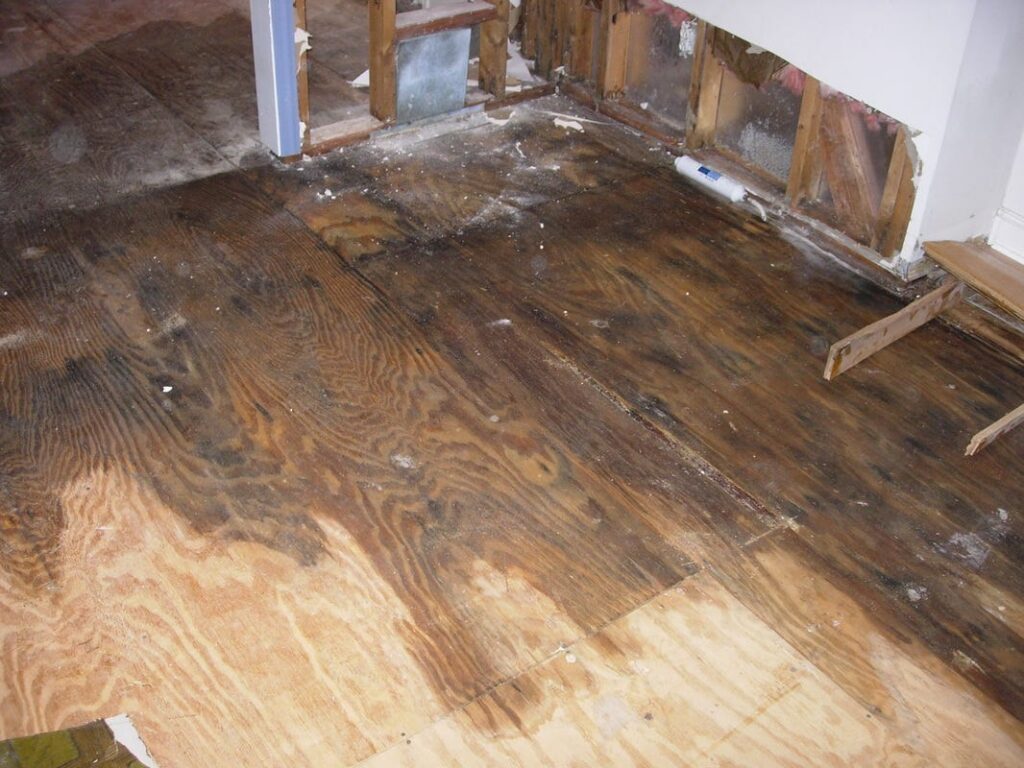 Before Water Damage Restoration